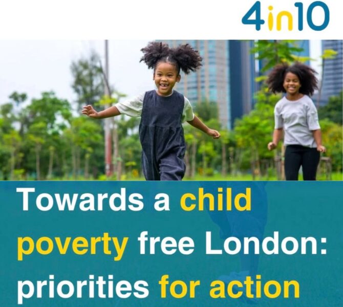 4in10 London Child Poverty Network launch Action Plan