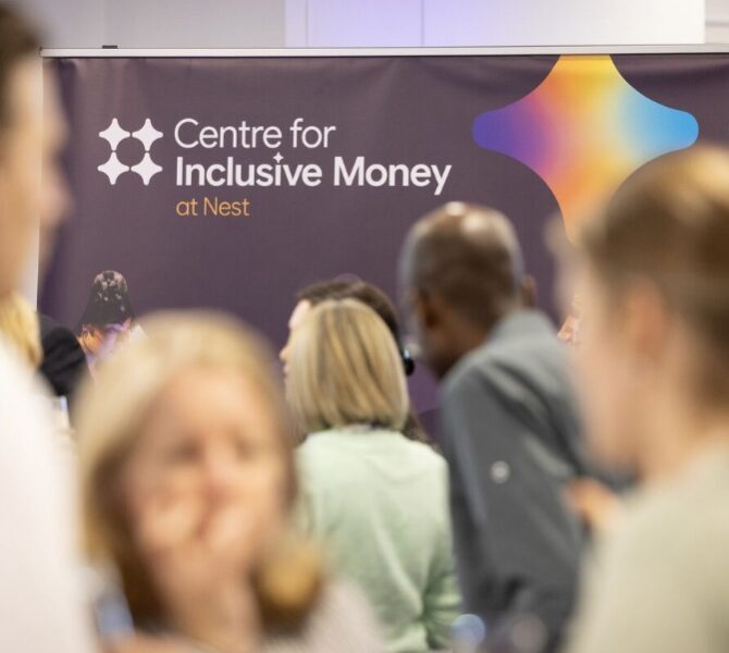 Attending the first Centre for Inclusive Money at Nest Conference